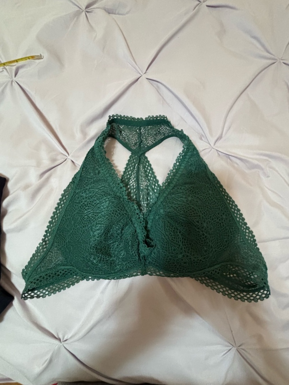 Victoria's Secret Emerald Lace Bralette and Spirts Bra